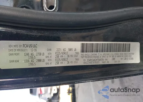 2017 Dodge Journey Se из США, поврежденный, VIN 3C4PDCAB2HT564574